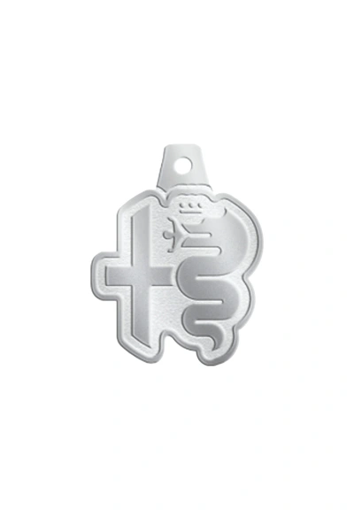 Biscione and Cross Keychain